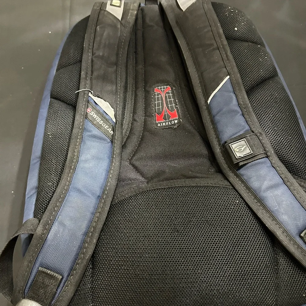 Swiss Gear Black/Blue Airflow Scansmart TSA Compatible Laptop Backpack